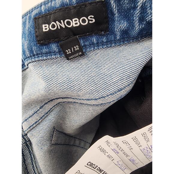 Bonobos Men's Daytona Blue Straight Fit Denim Jeans Size 32×32 - Picture 7 of 9